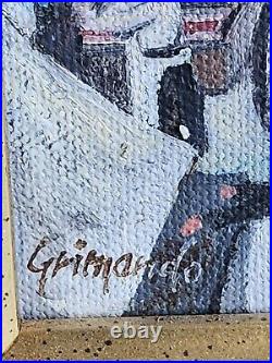 Original Vintage Signed by Jack Grimando depicting early New York City
