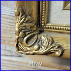 Original Vtg Oil On Canvas Painting Mountain Cabin Landscape Signed J. Hallen