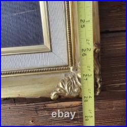 Original Vtg Oil On Canvas Painting Mountain Cabin Landscape Signed J. Hallen