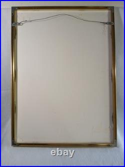 Original Watercolor Painting Flower Bouquet Vase Signed By Artist D Singler Vtg