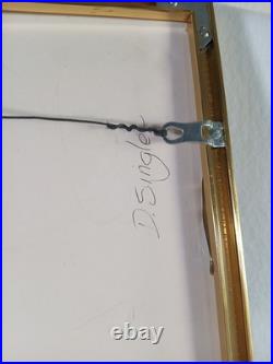 Original Watercolor Painting Flower Bouquet Vase Signed By Artist D Singler Vtg Original Watercolor Painting Flower Bouquet Vase Signed By Artist D Singler Vtg