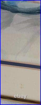 Original Watercolor Painting Flower Bouquet Vase Signed By Artist D Singler Vtg Original Watercolor Painting Flower Bouquet Vase Signed By Artist D Singler Vtg