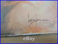 Original signed Female nude Oil Painting by famous California artist Leo Jansen