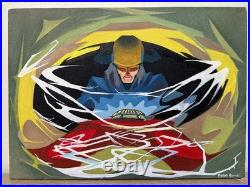 Oscar howe painting oil on canvas signed stamped vintage