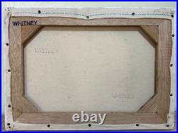 Oscar howe painting oil on canvas signed stamped vintage