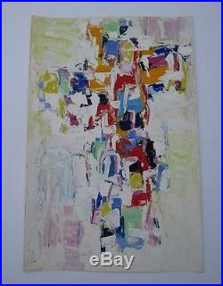 Otterson Signed Large Painting Vintage Abstract Expressionism Non Objective