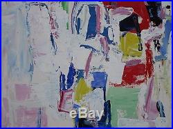 Otterson Signed Large Painting Vintage Abstract Expressionism Non Objective