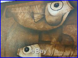 PACO GOROSPE Original 1969 SIGNED Vintage Painting Famous Painter of Philippines