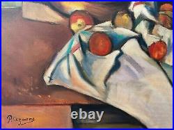 PAUL CEZANNE Oil on Canvas Painting Signed and Stamped Vintage art (Handmade)