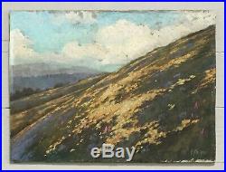 PERCY MANSER signed vtg painting OREGON Northwest Oil antique Plein Air landscap