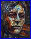 PORTRAIT OIL? PAINTING? VINTAGE? ExPRESSIONISt? ART? SIGNED ABSTRACT ORIGINAL IMPASTO