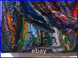 PORTRAIT OIL? PAINTING? VINTAGE? ExPRESSIONISt? ART? SIGNED ABSTRACT ORIGINAL IMPASTO