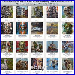 PORTRAIT OIL? PAINTING? VINTAGE? ExPRESSIONISt? ART? SIGNED ABSTRACT ORIGINAL IMPASTO