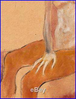 Pablo Picasso 1904 Original Hand Signed Vintage Painting Realism Female Figure