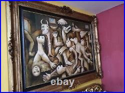 Pablo Picasso Artist Oil Painting On Canvas Signed