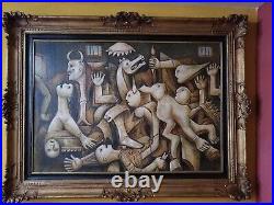 Pablo Picasso Artist Oil Painting On Canvas Signed