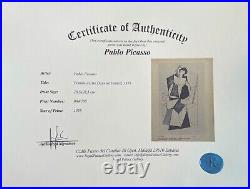 Pablo Picasso, Femme Assise Dans un Fauteil, Original Hand Signed Print with COA