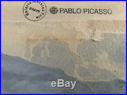Pablo Picasso Original vintage rare art 1899 watercolour hand signed No Print