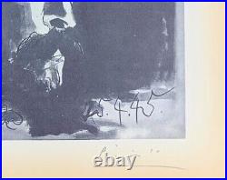 Pablo Picasso, Portrait of Mallarmé Original Hand Signed Print with COA