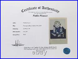 Pablo Picasso Portrait of Maya, Original Hand Signed Print with COA