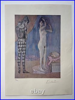 Pablo Picasso The Harlequin's Family 1905, Original Hand Signed Print with COA