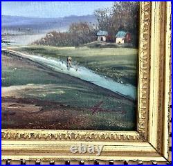 Painting Nature Scenery Vintage Fine Art Signed Framed