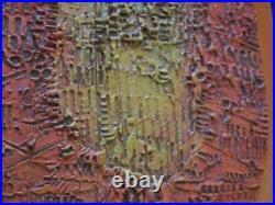 Painting Vintage 1970's Abstract Expressionist Chunky Non Objective Modernism