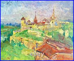 Painting art impressionism vintage landscape old wall decor rare Khrapachov