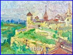 Painting art impressionism vintage landscape old wall decor rare Khrapachov