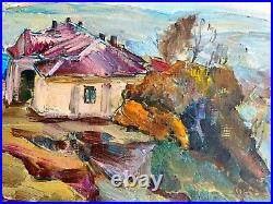 Painting art impressionism vintage landscape wall decor home church decorative