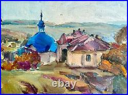 Painting art impressionism vintage landscape wall decor home church decorative