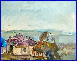 Painting art impressionism vintage landscape wall decor home church decorative