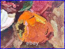 Painting art vintage still life old impressionism wall home decor fruit collect