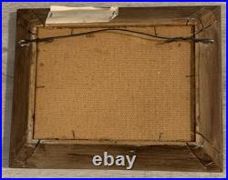 Pat Swallow Oil Painting Original Adobe New Mexico Landscape Signed Framed VTG