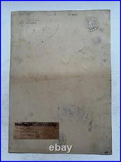 Paul Gauguin painting on paper (Handmade) signed and stamped mixed media vtg