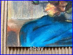 Paul Gauguin painting on paper (Handmade) signed and stamped mixed media vtg