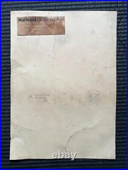 Paul Gauguin painting on paper (Handmade) signed and stamped mixed media vtg