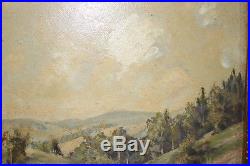 Paul Hager Oil Painting Original Oil Landscapes Signed Lower Left Vintage