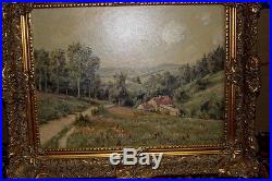 Paul Hager Oil Painting Original Oil Landscapes Signed Lower Left Vintage