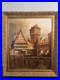 Peter Samberger Signed Original Painting Oil on Canvas 24×20 Vintage Framed