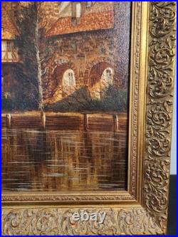 Peter Samberger Signed Original Painting Oil on Canvas 24×20 Vintage Framed Peter Samberger Signed Original Painting Oil on Canvas 24×20 Vintage Framed