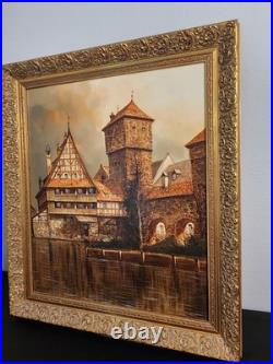 Peter Samberger Signed Original Painting Oil on Canvas 24×20 Vintage Framed Peter Samberger Signed Original Painting Oil on Canvas 24×20 Vintage Framed