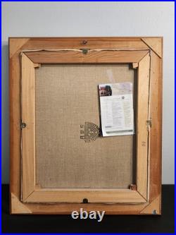 Peter Samberger Signed Original Painting Oil on Canvas 24×20 Vintage Framed