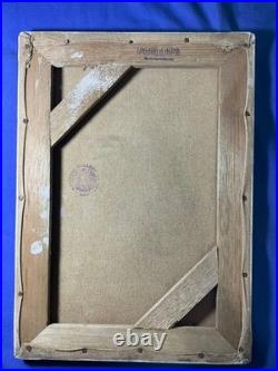 Philip Guston oil painting on canvas, vtg stamped signed