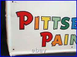 Pittsburgh Paints Single Sided Vintage Sign