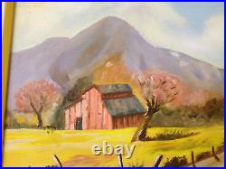 Possibly Vtg Likely Southwestern Signed Oil Canvas Mountain Landscape Painting
