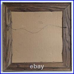 RARE Vtg 21 Reverse Painted Glass Wine Trade Sign Advertising Bar Wall Hanging