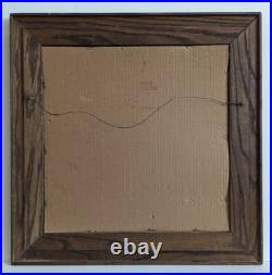 RARE Vtg 21 Reverse Painted Glass Wine Trade Sign Advertising Bar Wall Hanging