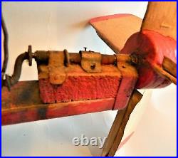 REDUCED! Vintage 1977 FOLK ART Carved & Painted WHIRLIGIG/Wood Chopper/ALVIN HALL