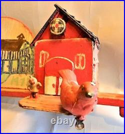 REDUCED! Vintage 1977 FOLK ART Carved & Painted WHIRLIGIG/Wood Chopper/ALVIN HALL